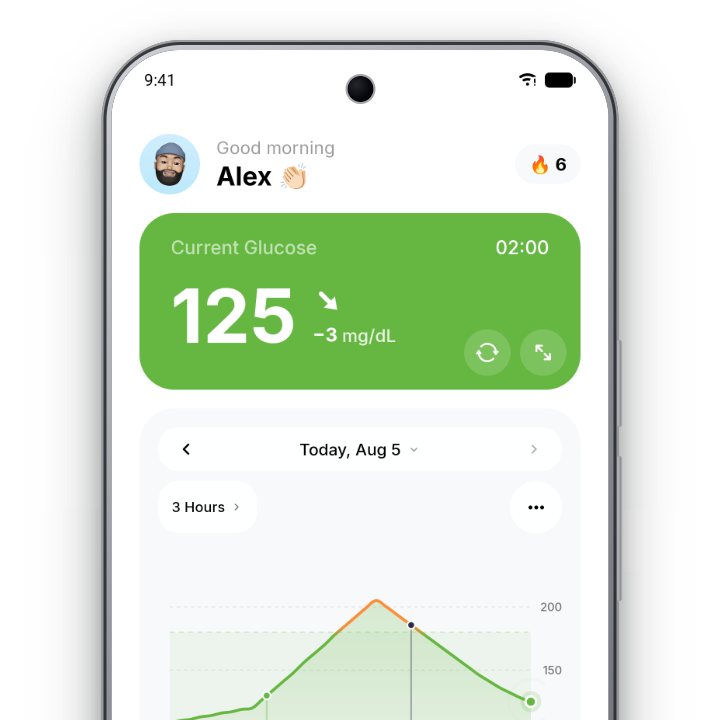 Sugar Sense app on an Android phone